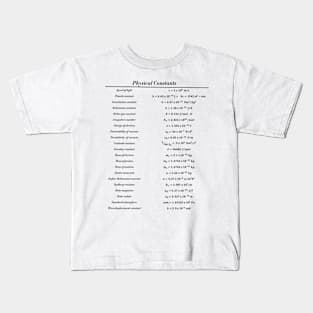 Physical Constants Kids T-Shirt